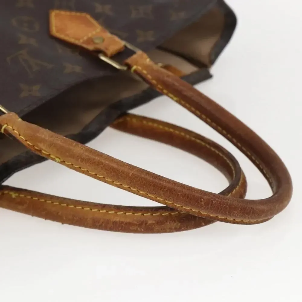 Louis Vuitton Monogram Sac Plat Handbag Brown